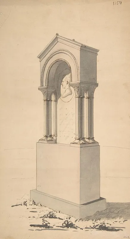 Proposed Monument To John L Carey Of Baltimore Wall Art by Samuel B. Wetherald - High-Resolution Digital Print