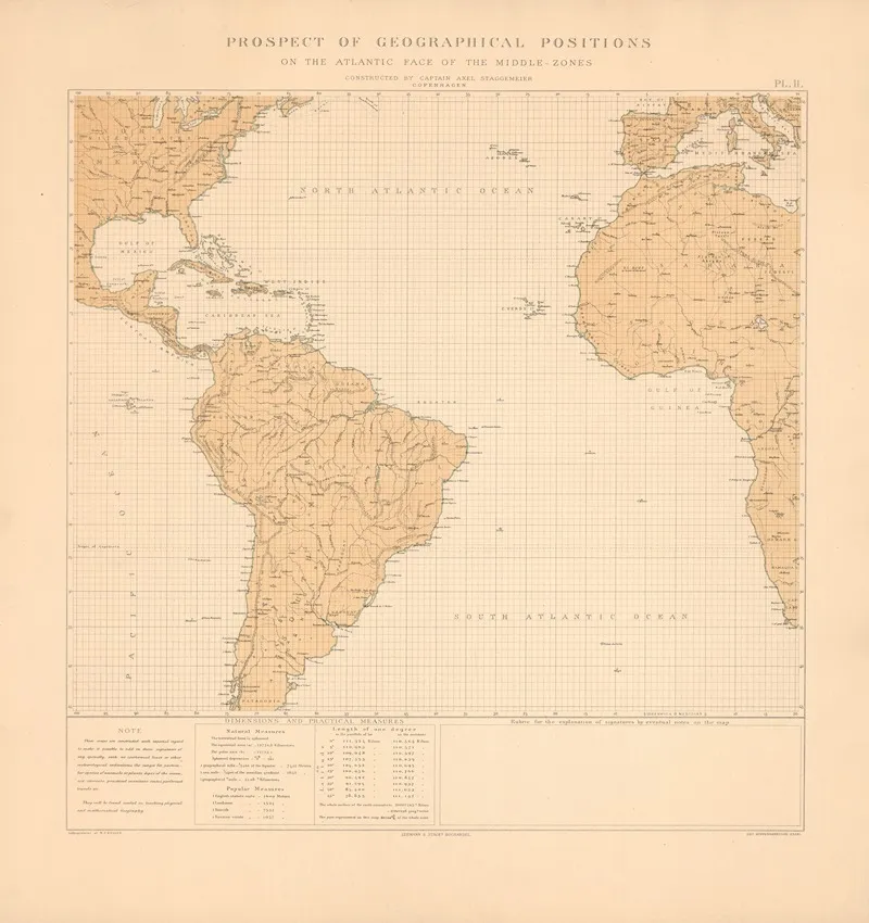 Prospect Of Geographical Positions On The Antlantic Face Of The Middle Zones Wall Art by Axel Staggemeier - High-Resolution Digital Print