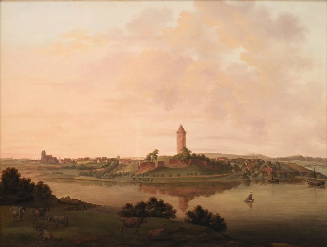 Prospekt Af Vordingborg Wall Art by Christian Heinrich Grosch - High-Resolution Digital Print