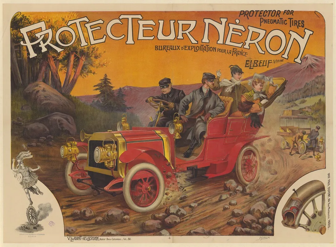 Protecteur Neron Protector For Pneumatic Tires Elbeuf Sseine Wall Art by Vincent Lorant-Heilbronn - High-Resolution Digital Print