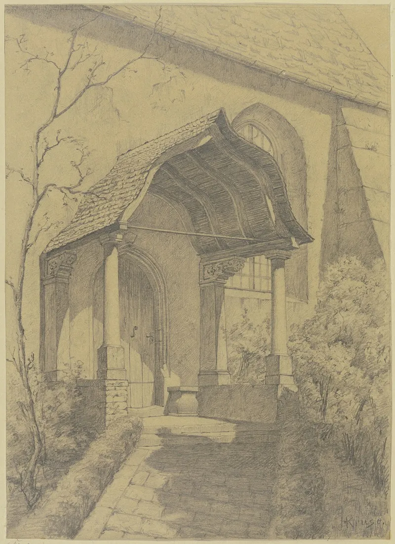 Prothyrum Of A Church Wall Art by Hermann Kruse - High-Resolution Digital Print