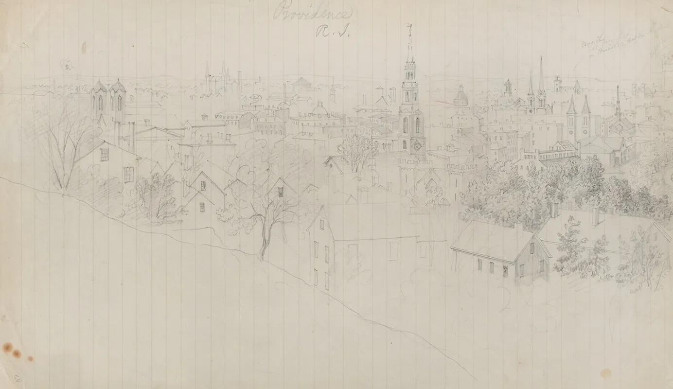Providence R I Wall Art by Edwin Whitefield - High-Resolution Digital Print