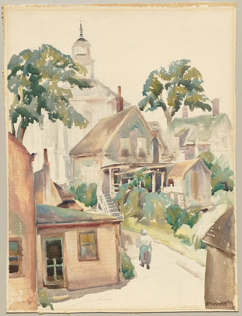 Provincetown Having Its Morning Fog Wall Art by Grace V. Kelly - High-Resolution Digital Print