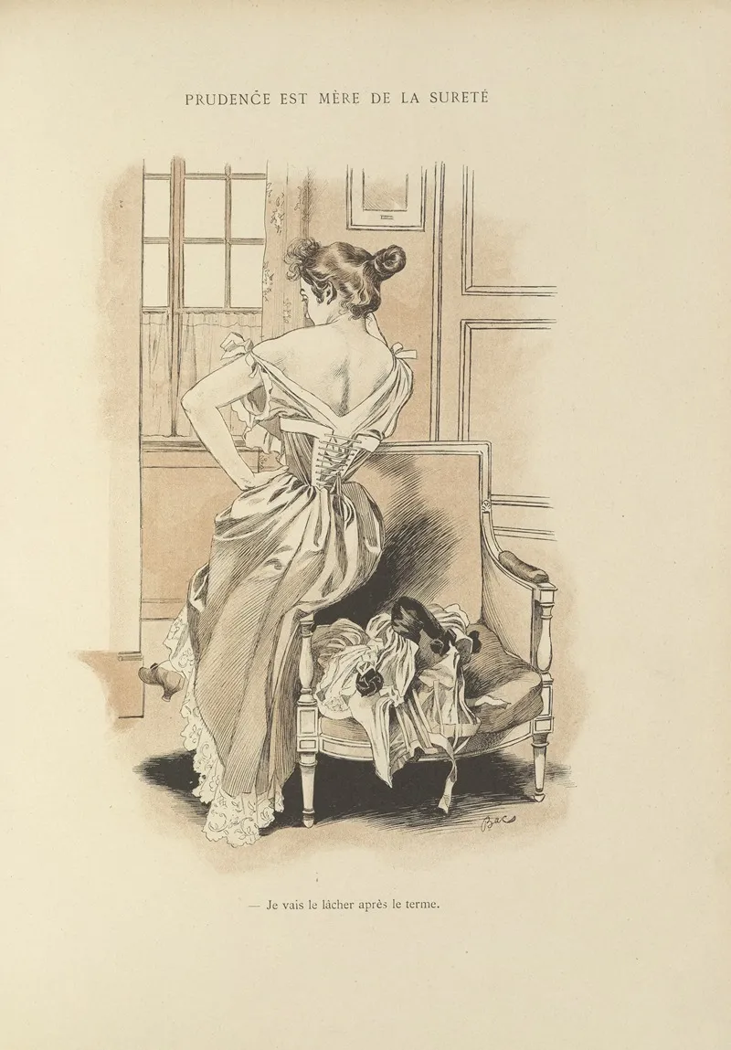 Prudence Est Mere De Surete Wall Art by Ferdinand Bac - High-Resolution Digital Print