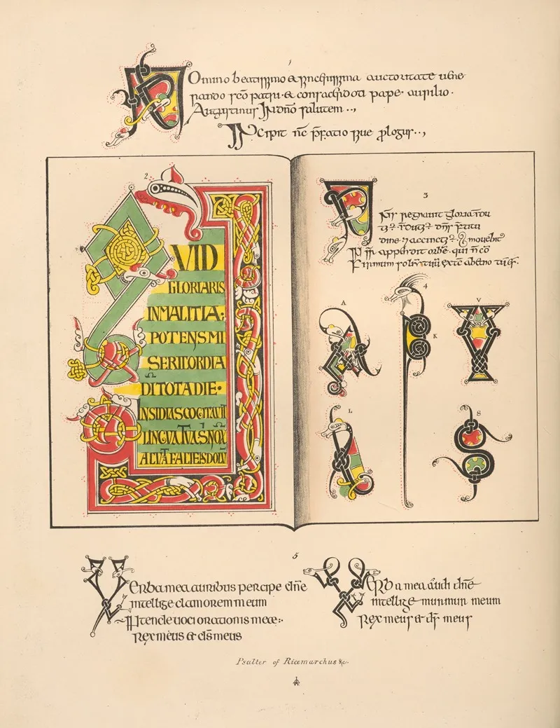 Psalter‎ ‎of‎ ‎ricemarchus‎ ‎c Wall Art by John Obadiah Westwood - High-Resolution Digital Print
