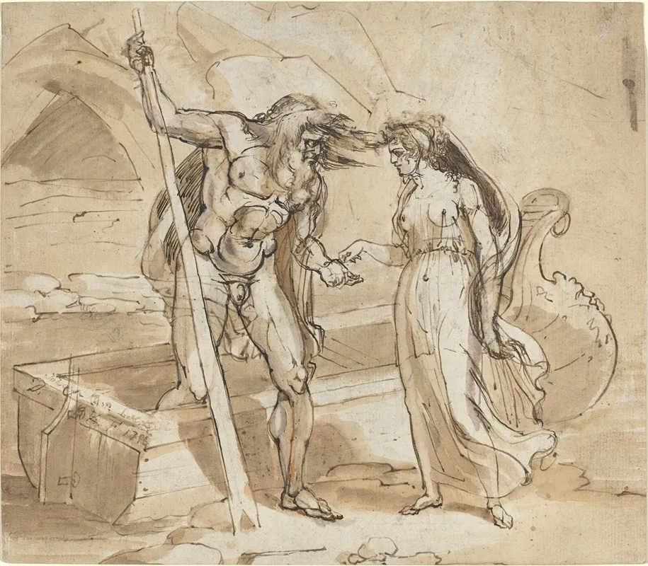 Psyche Giving Her Coin To Charon