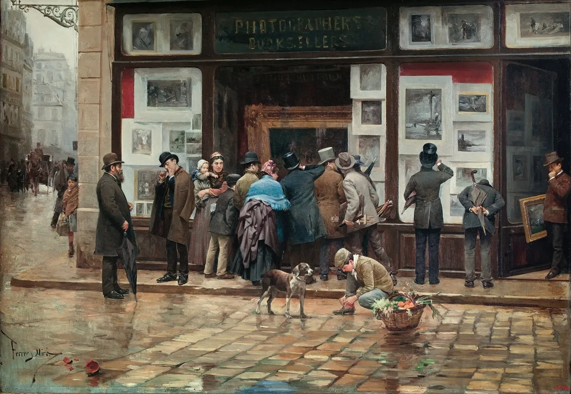 Public Exhibition Of A Picture Wall Art by Joan Ferrer Miró - High-Resolution Digital Print