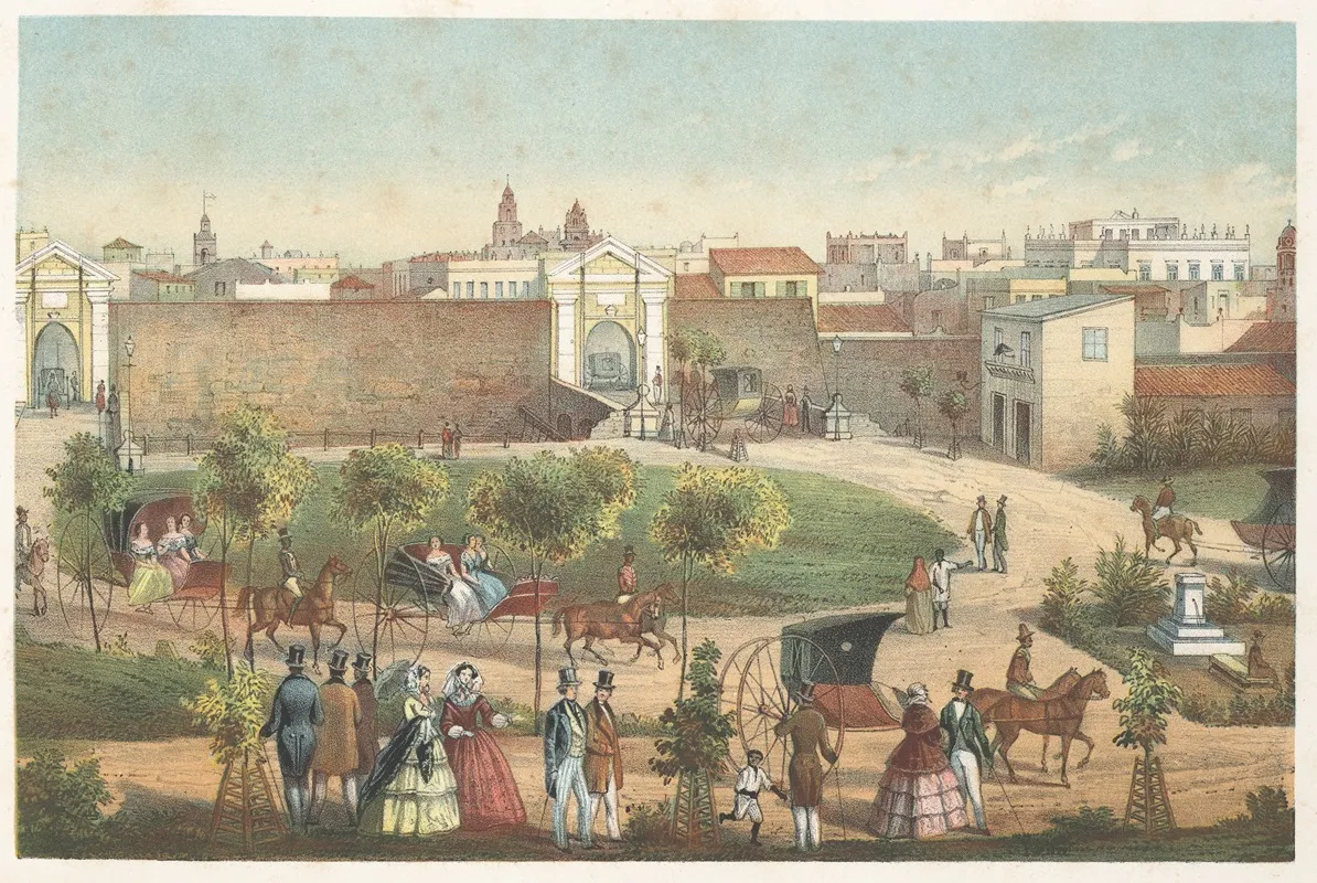 Puertas De Monserrate Wall Art by Pierre Toussaint Frédéric Mialhe - High-Resolution Digital Print