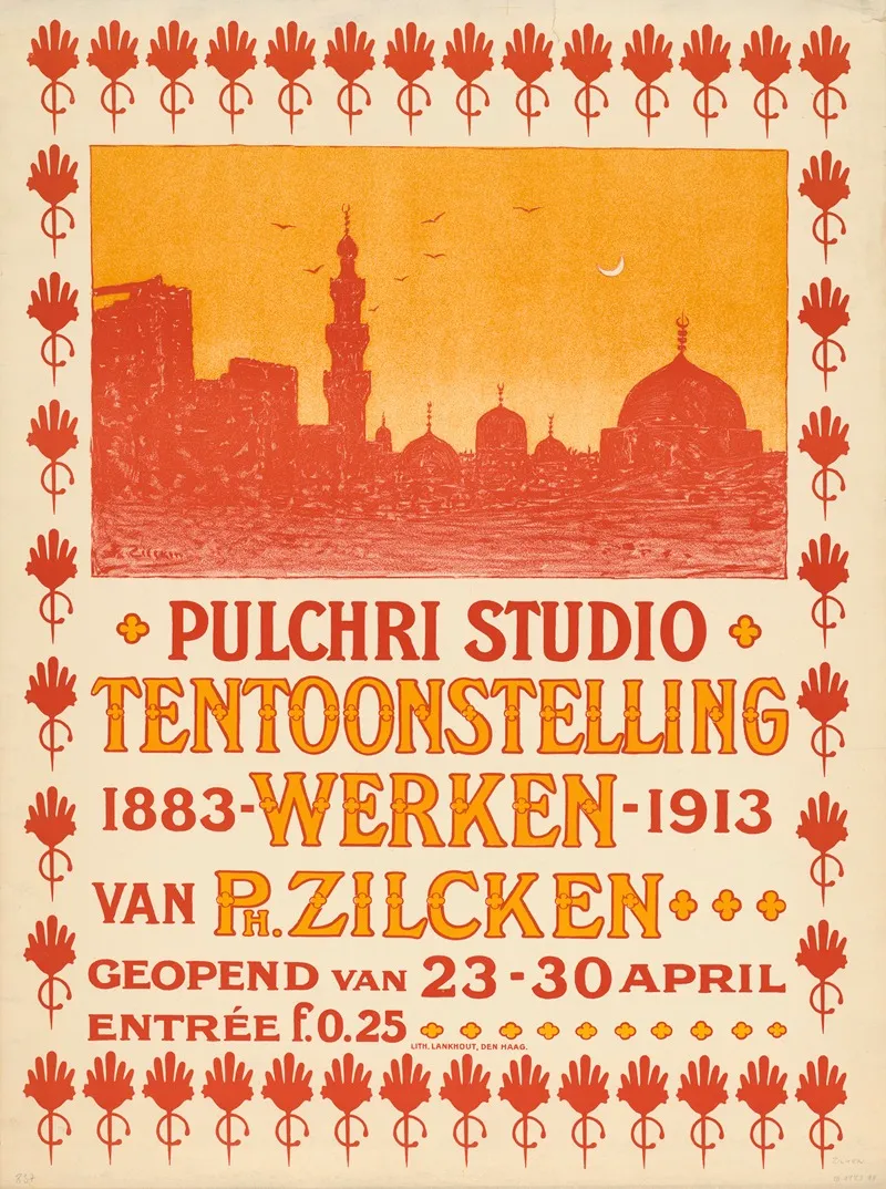 Pulchri Studio Tentoonstellung Werken 1883 1913 Van Ph Zilcken Wall Art by Philippe Zilcken - High-Resolution Digital Print