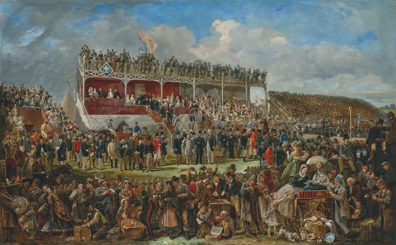 Punchestown Races 1868 Wall Art by John Fergus O'Hea - High-Resolution Digital Print