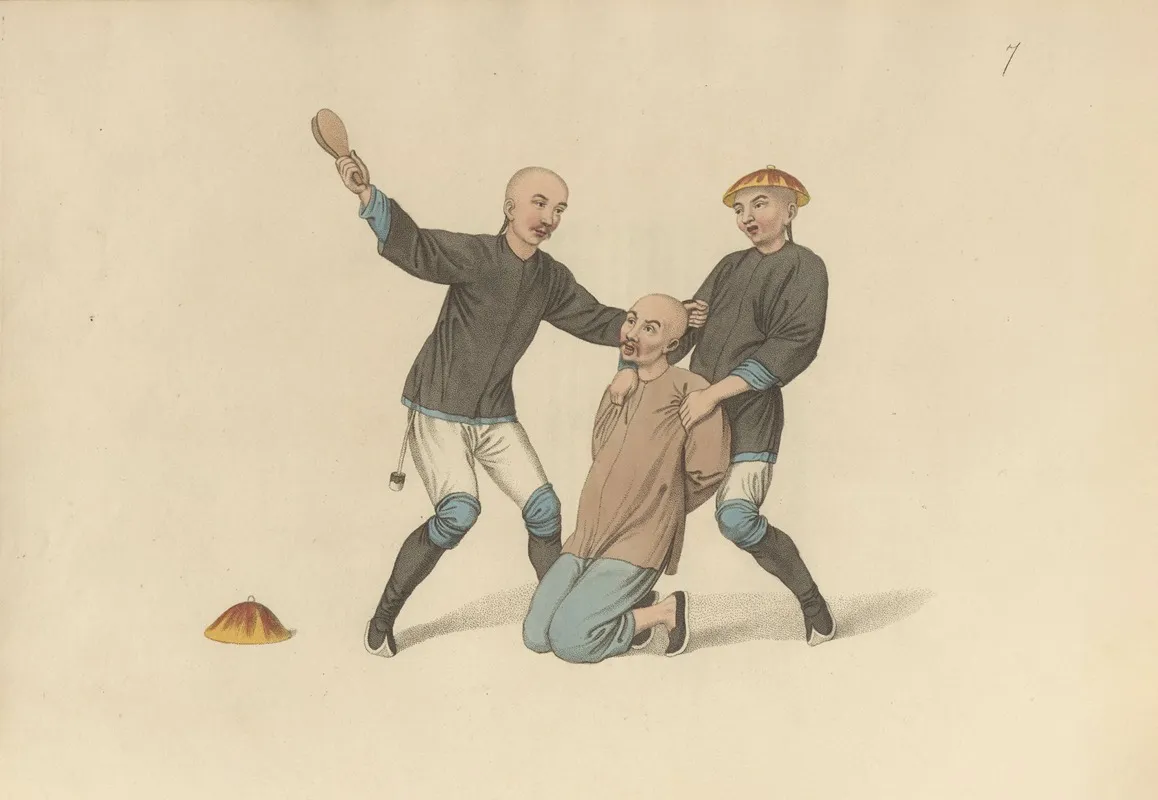 Punishing A Boatman Wall Art by George Henry Mason - High-Resolution Digital Print