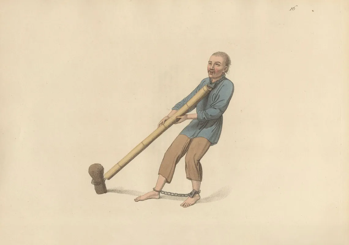 Punishment Of The Wooden Tube Wall Art by George Henry Mason - High-Resolution Digital Print