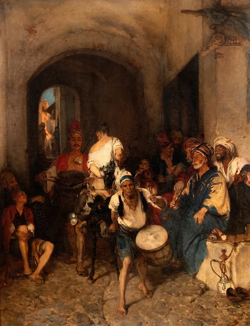 Punition Dun Voleur De Poulet A Smyrna Wall Art by Nikolaos Gyzis - High-Resolution Digital Print