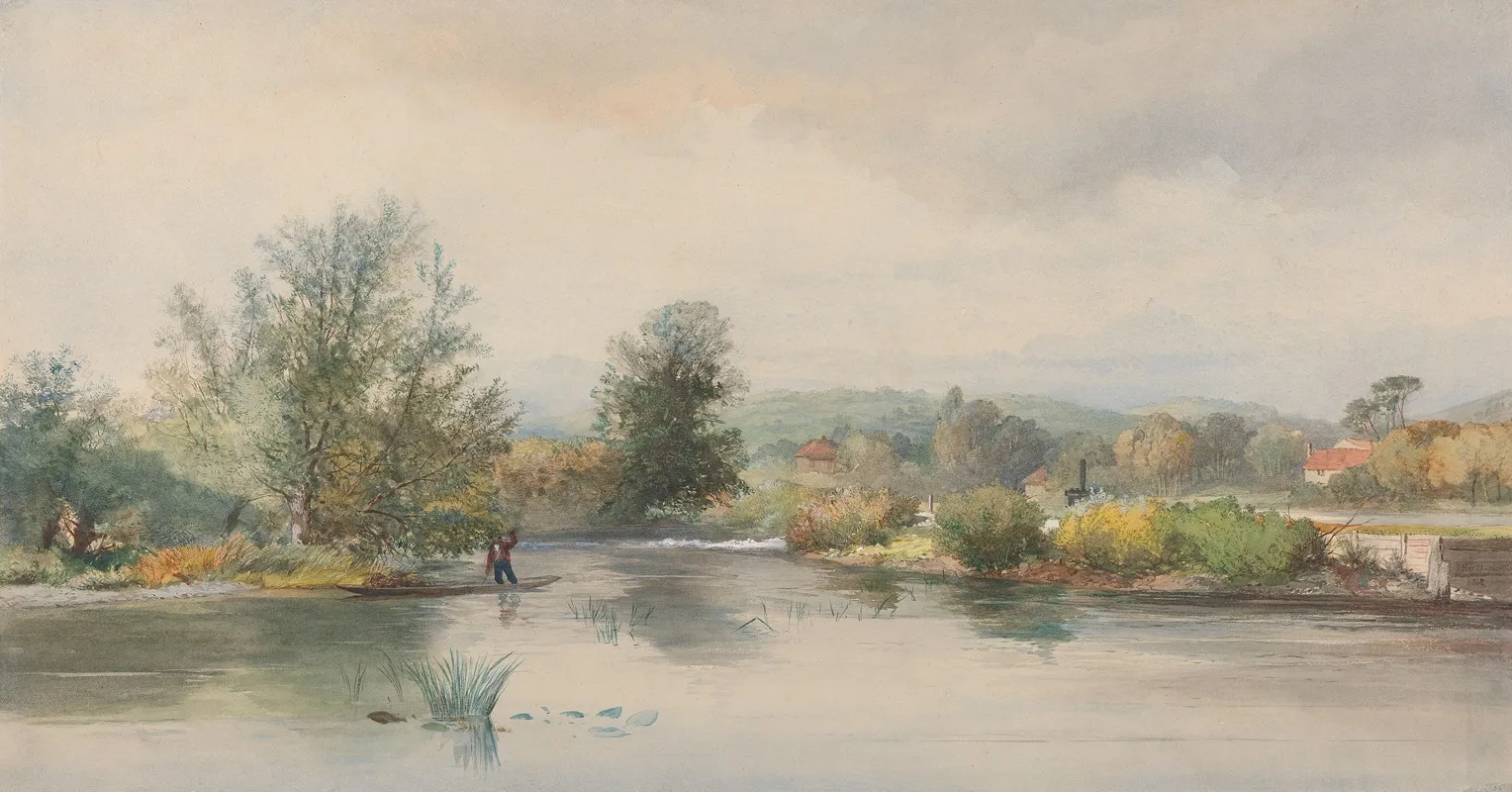 Punt On A River 2 Wall Art by Jonathan Needham - High-Resolution Digital Print