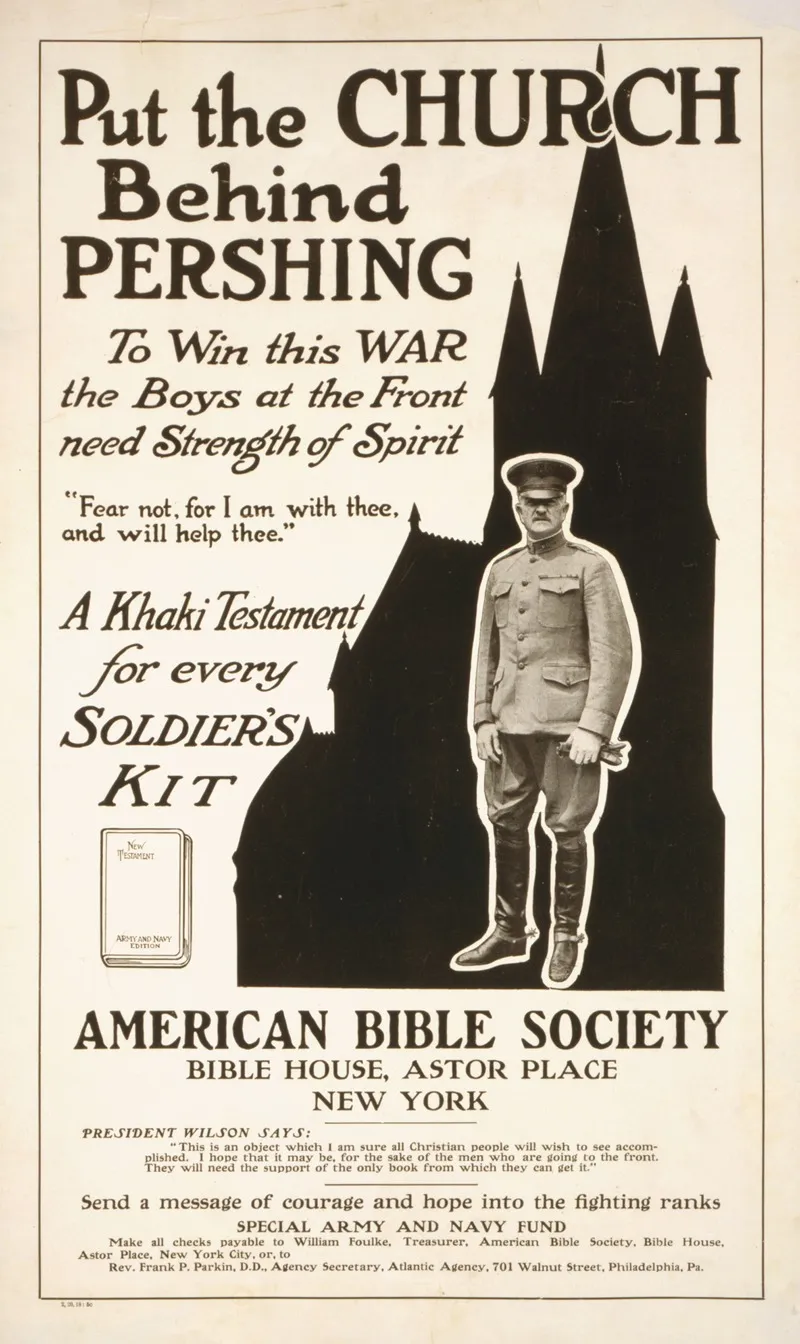 Put The Church Behind Pershing To Win This War The Boys At The Front Need Strength Of Spirit Wall Art by Anonymous - High-Resolution Digital Print