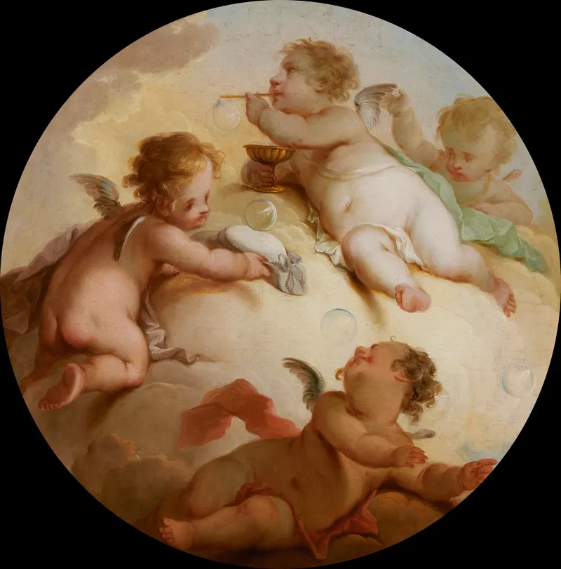 Putti 3 Wall Art by Hendrik Willem Schweickhardt - High-Resolution Digital Print