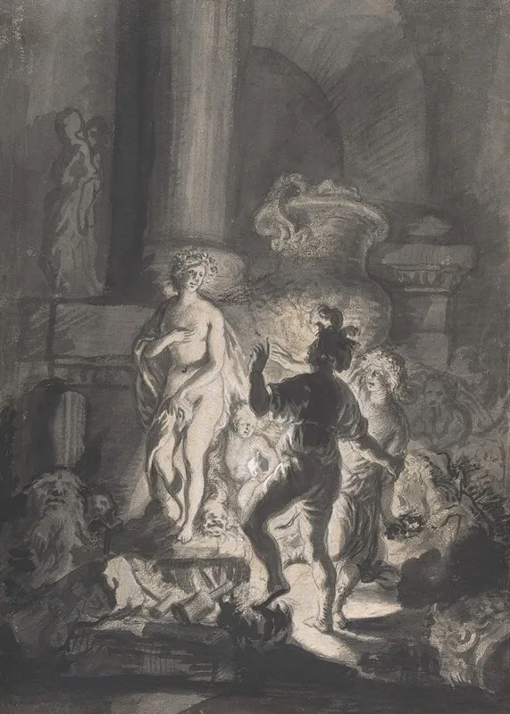 Pygmalion Wall Art by Joachim Von Sandrart - High-Resolution Digital Print
