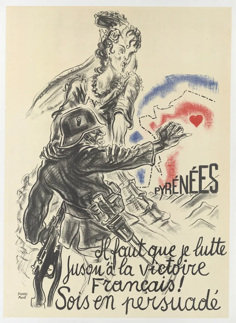 Pyrenees Il Faut Que Je Lutte Jusqua La Victoire Francaise Sois En Persuade Wall Art by Pierre Mail - High-Resolution Digital Print