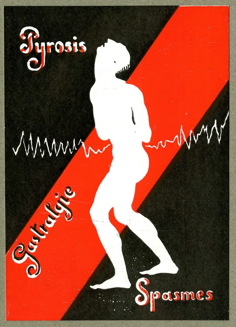 Pyrosis Gastralgie Spasmes Wall Art by Laboratoires Mialhe - High-Resolution Digital Print