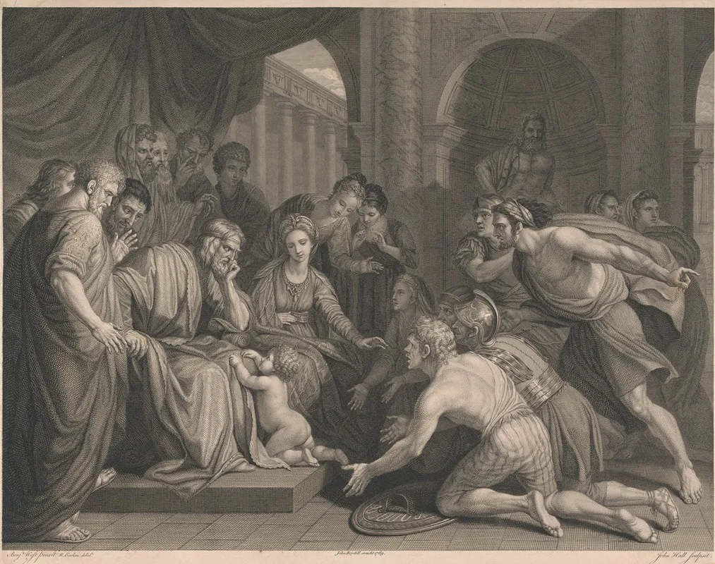 Pyrrhus When A Child Wall Art by Benjamin West - High-Resolution Digital Print