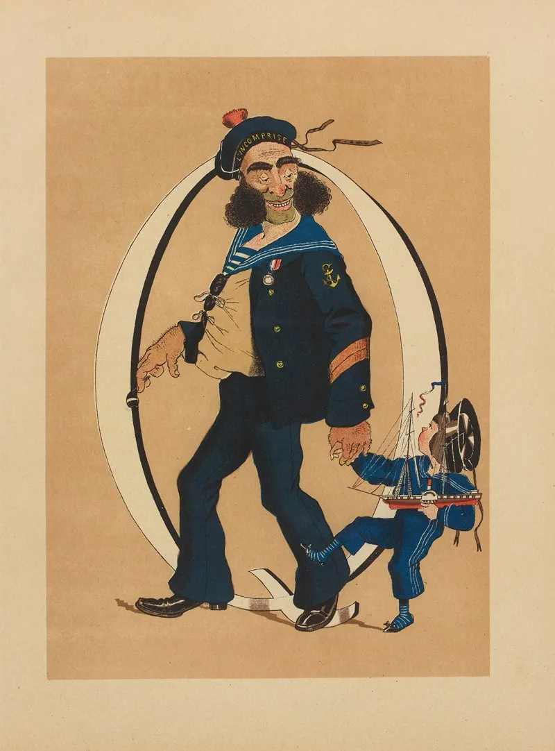 Q Quartier Maitre Marine Wall Art by Henri de Sta - High-Resolution Digital Print