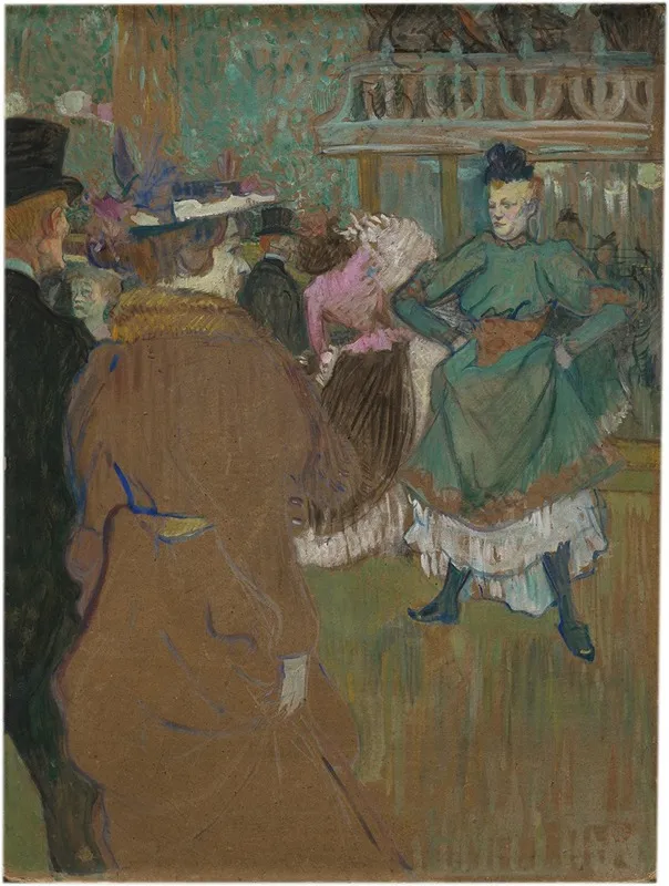 Quadrille At The Moulin Rouge Wall Art by Henri de Toulouse-Lautrec - High-Resolution Digital Print