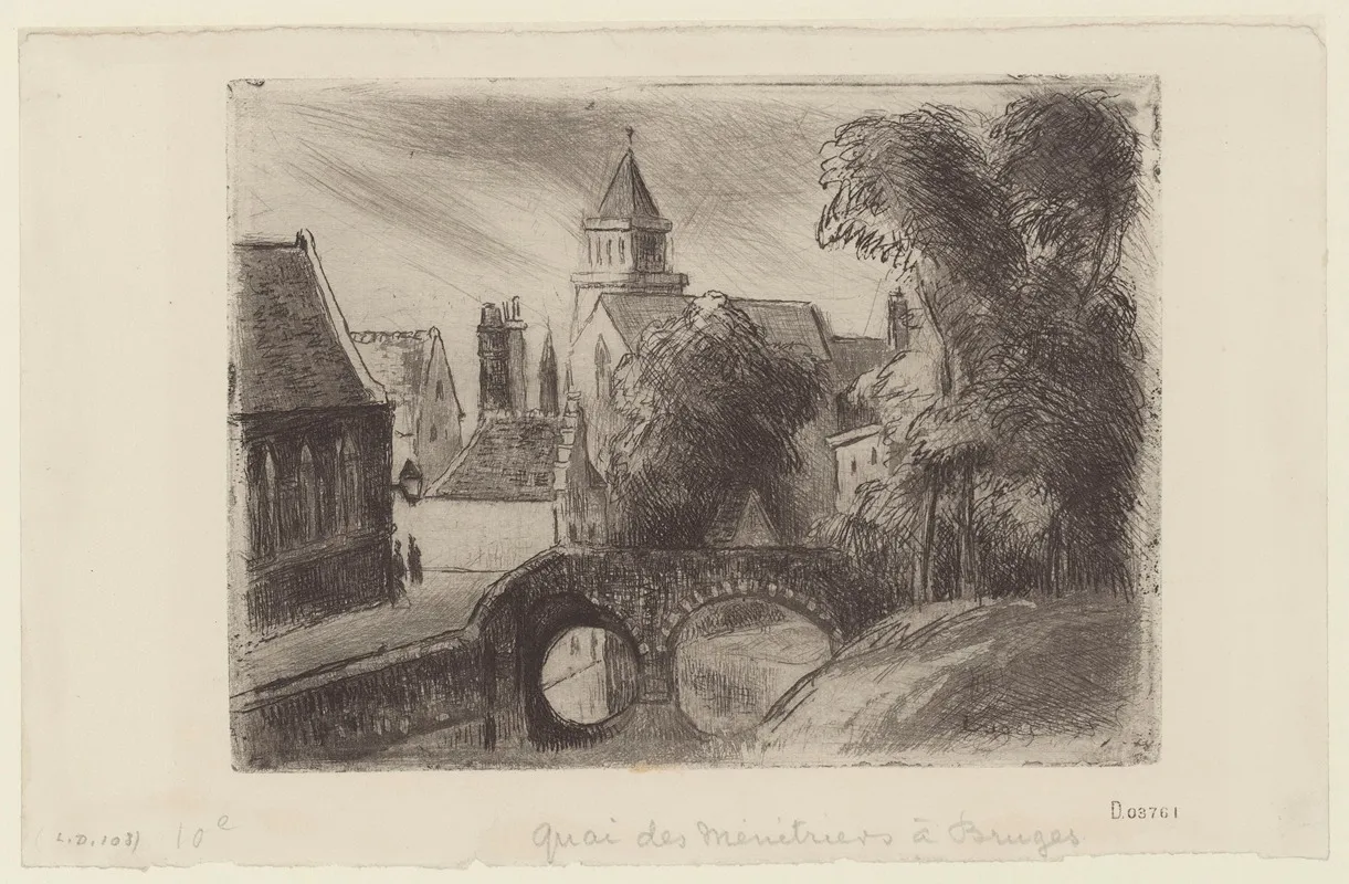 Quai Des Menetriers A Bruges