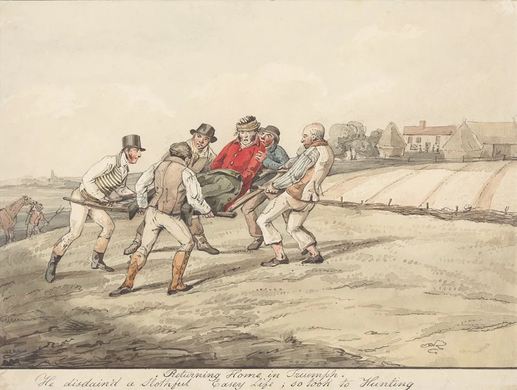 Qualified Horses And Unqualified Riders Returning Home In Triumph He Disdaind A Slothful Easey Life So Took To Hunting