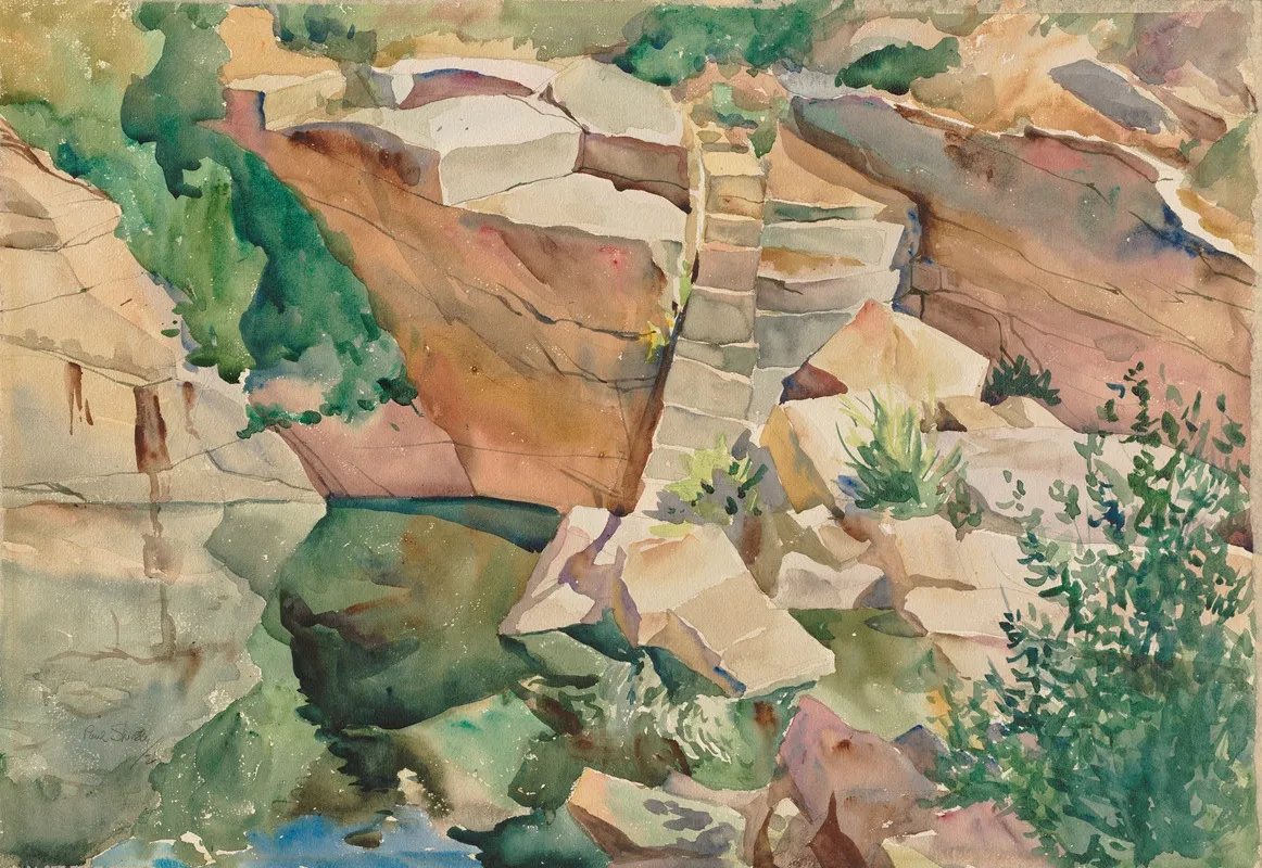 Quarry Reflections Wall Art by Paul Shively - High-Resolution Digital Print