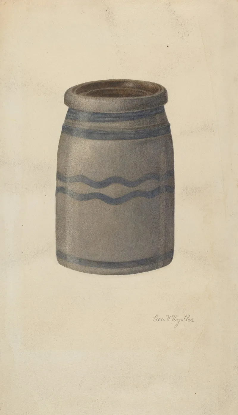 Quart Stoneware Preserving Jar