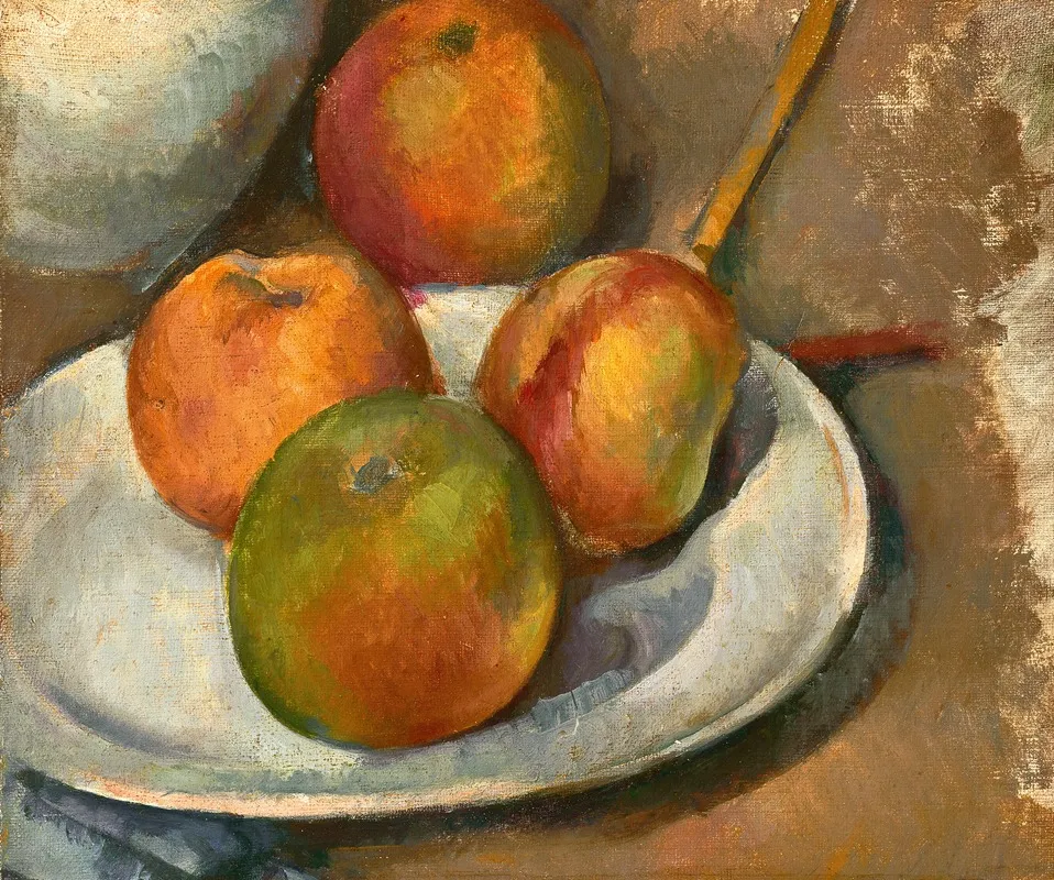 Quatre Pommes Et Un Couteau