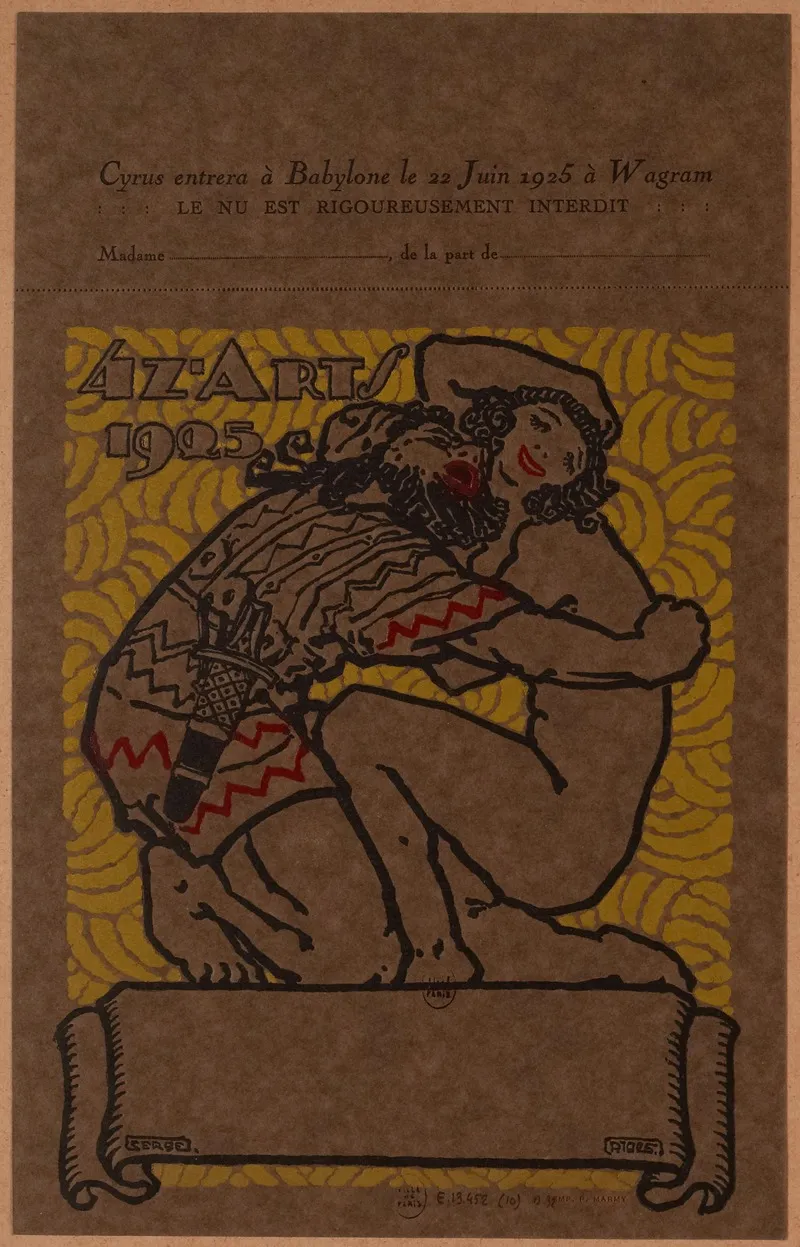 Quatzarts 22 Juin 1925 A La Salle Wagram Theme De Lentr
