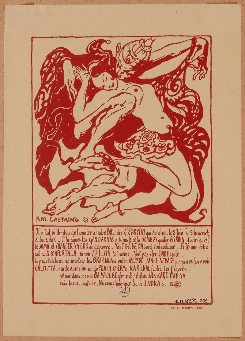 Quatzarts 8 Juin 1922 A Luna Park Theme De Linde Antique 2