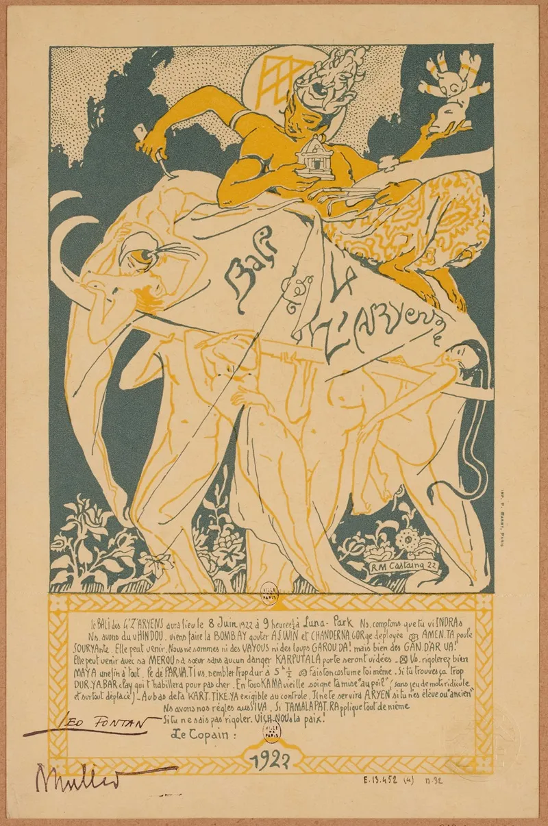 Quatzarts 8 Juin 1922 A Luna Park Theme De Linde Antique