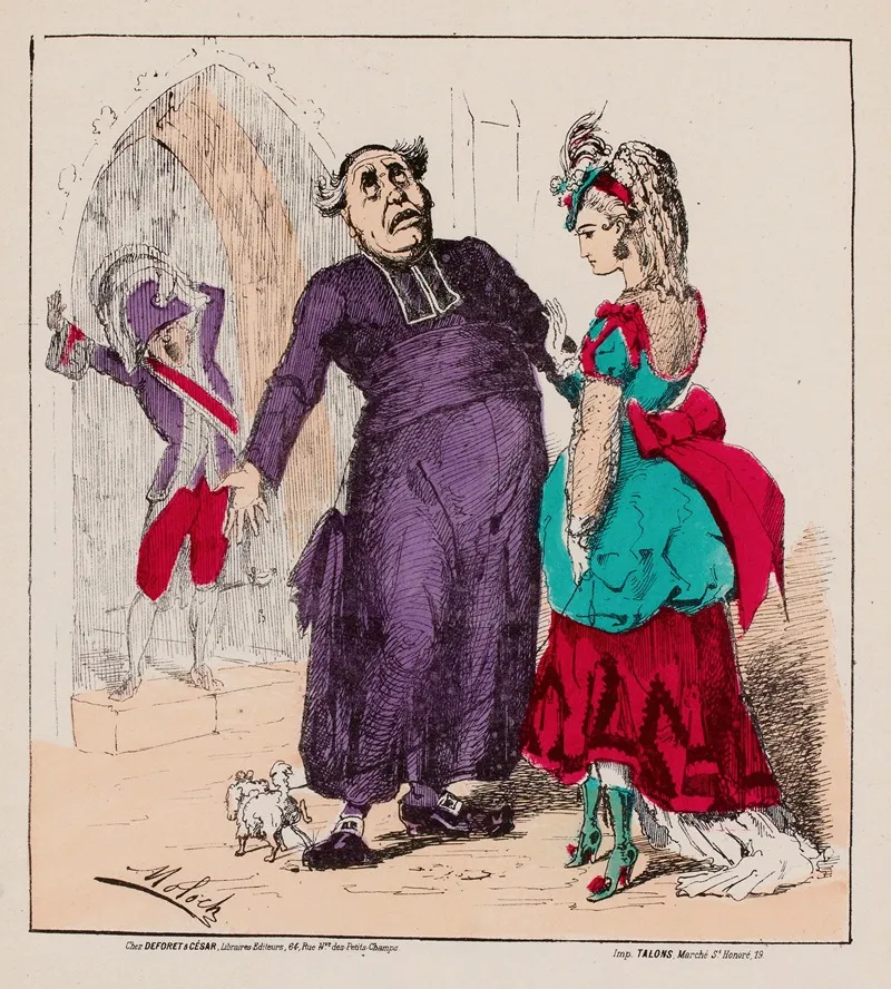 Quavez Vous Donc Ma Chere Enfant Vous Semblez Toute Triste Wall Art by Moloch (Alphonse Hector Colomb) - High-Resolution Digital Print