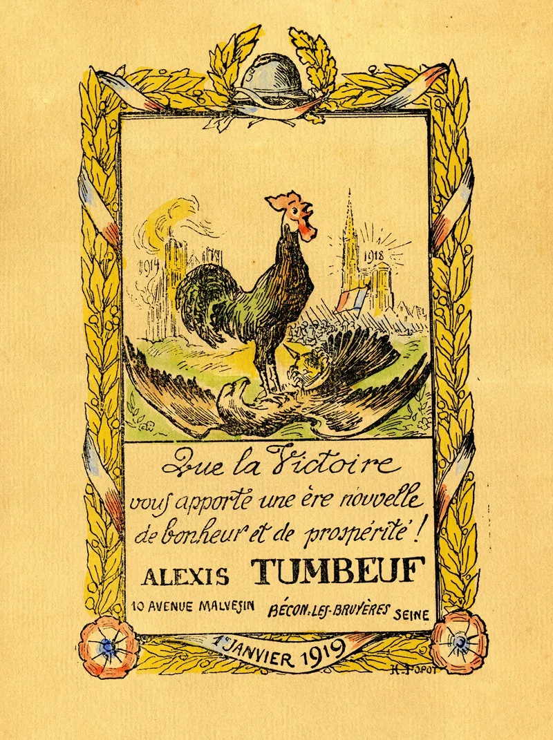 Que La Victoire Vous Apporte Une Ere Nouvelle De Bonheur Et De Prosperite Wall Art by H. Fopot - High-Resolution Digital Print