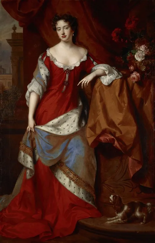 Queen Anne When Princess Of Denmark 1665 1714 Wall Art by Willem Wissing - High-Resolution Digital Print