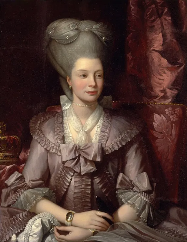 Queen Charlotte Wall Art by Benjamin West - High-Resolution Digital Print