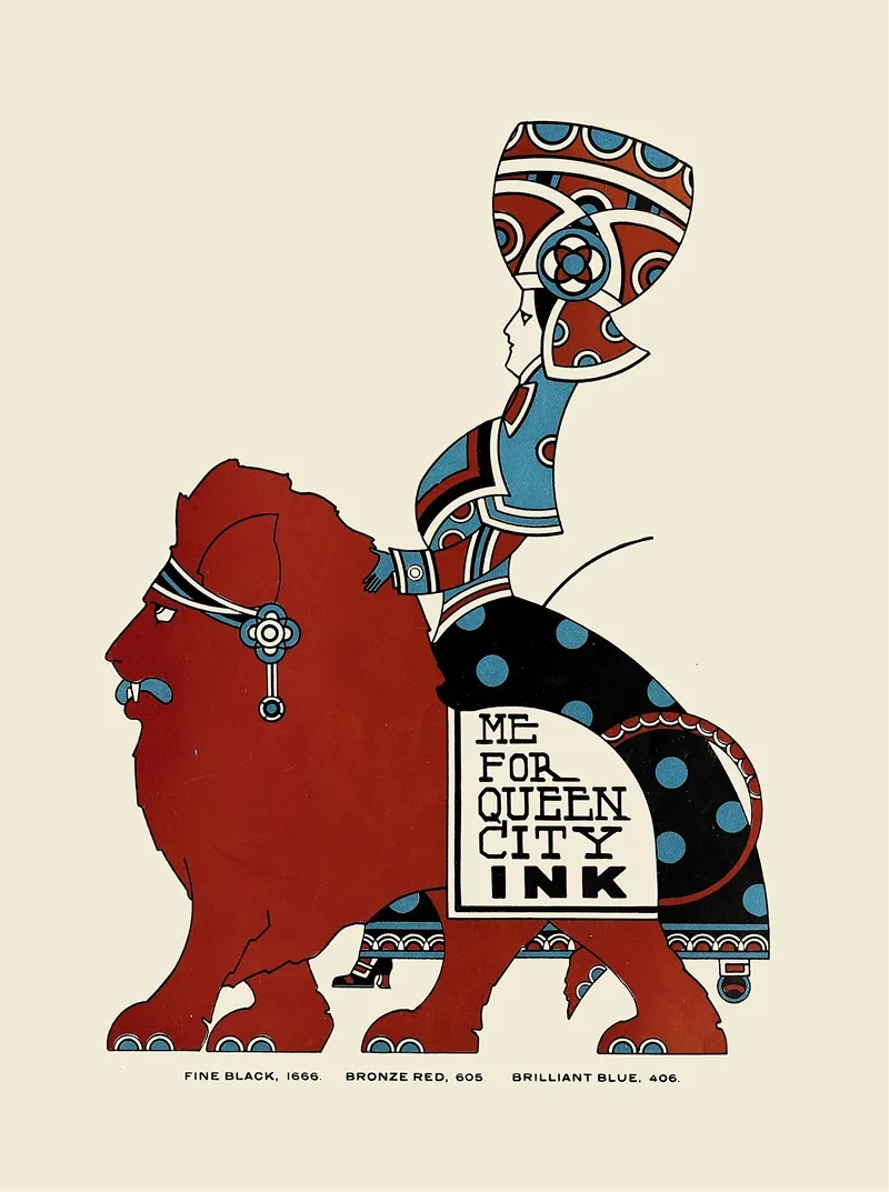 Queen City Ink Ad 09 Wall Art by Augustus Jansson - High-Resolution Digital Print