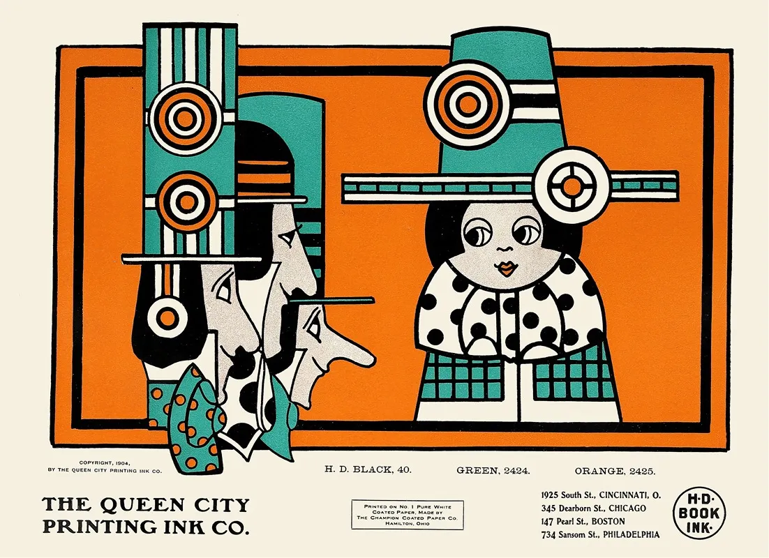 Queen City Ink Ad 20 Wall Art by Augustus Jansson - High-Resolution Digital Print