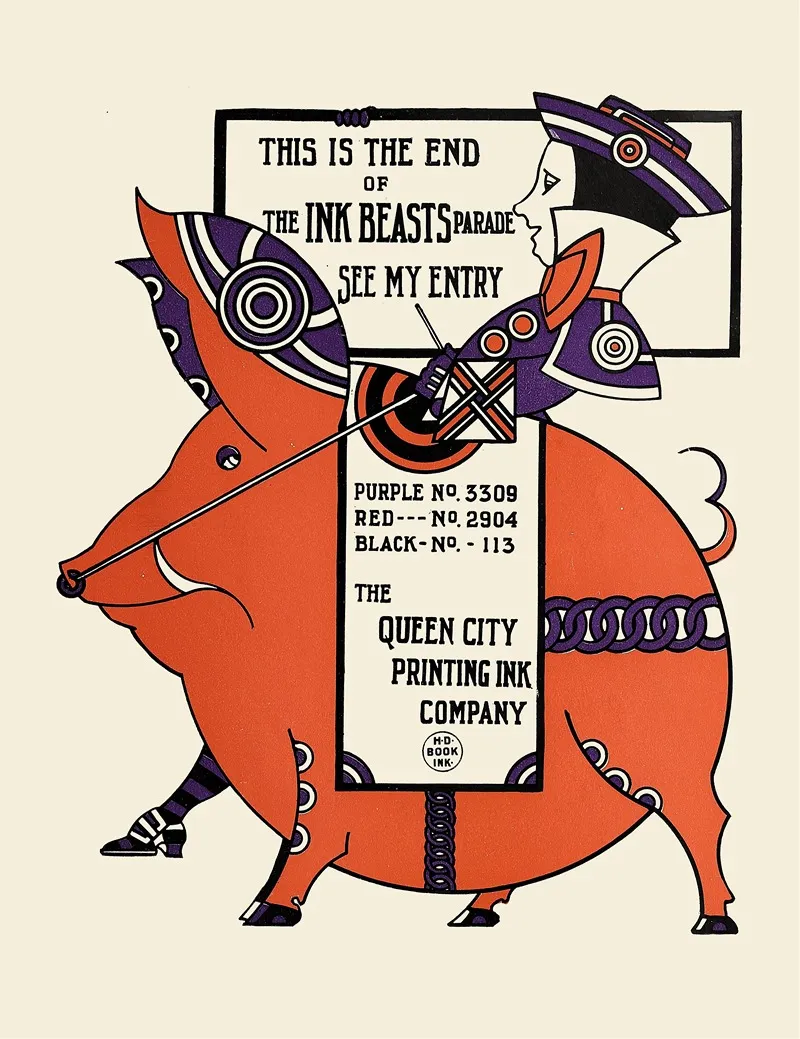 Queen City Ink Ad 36 Wall Art by Augustus Jansson - High-Resolution Digital Print
