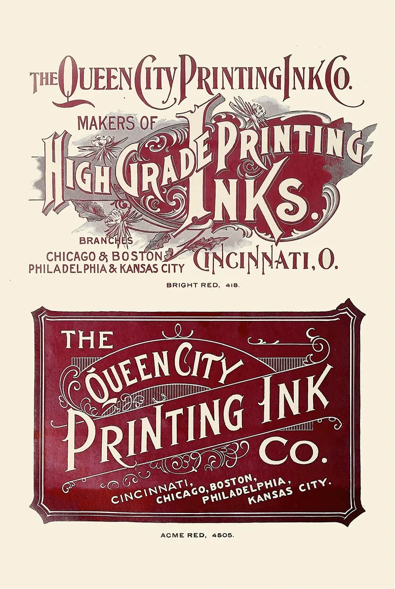 Queen City Inkbright Redacme Red Wall Art by Anonymous - High-Resolution Digital Print