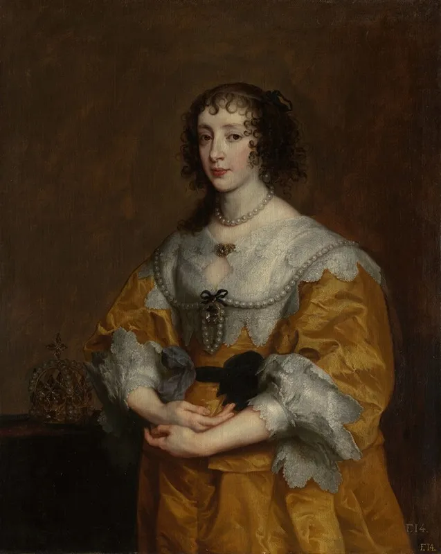 Queen Henrietta Maria Wall Art by Anthony van Dyck - High-Resolution Digital Print
