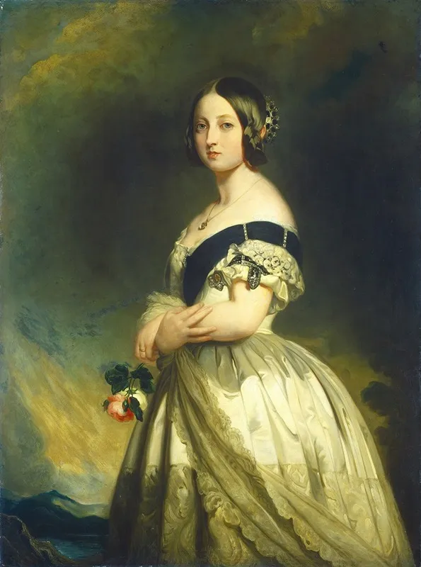 Queen Victoria 2 Wall Art by Follower Of Franz Xaver Winterhalter - High-Resolution Digital Print