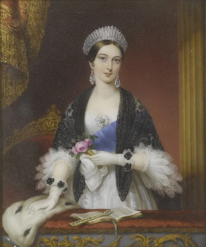 Queen Victoria At The Theatre Wall Art by Sophie Liénard - High-Resolution Digital Print