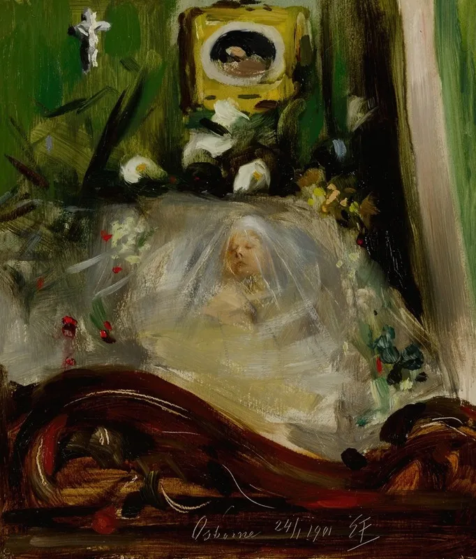 Queen Victoria Lying In State Wall Art by Emil Fuchs - High-Resolution Digital Print
