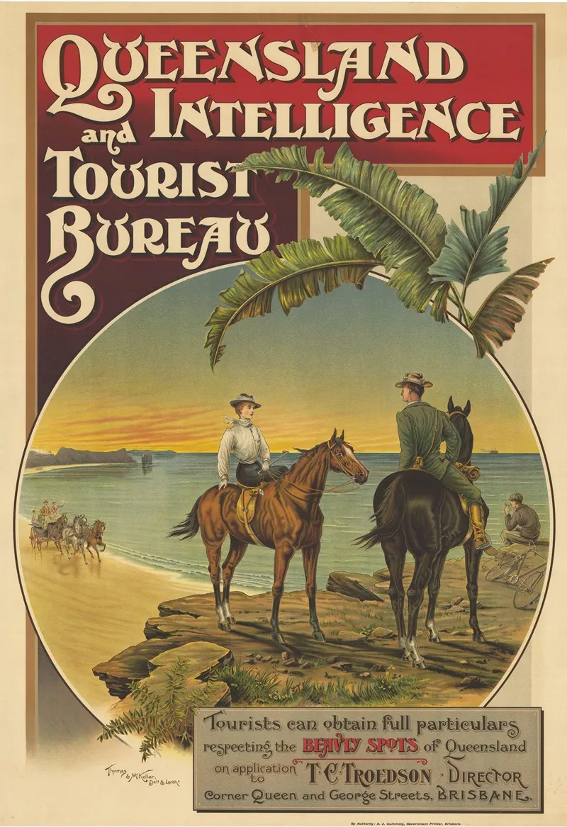 Queensland Intelligence And Tourist Bureau Wall Art by Thomas and McKellar - High-Resolution Digital Print