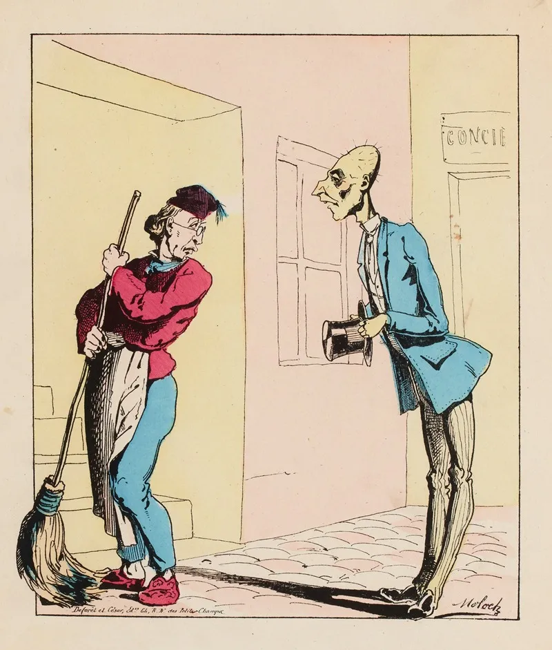 Quel Est Lappartement Que Vous Avez A Louer Wall Art by Moloch (Alphonse Hector Colomb) - High-Resolution Digital Print