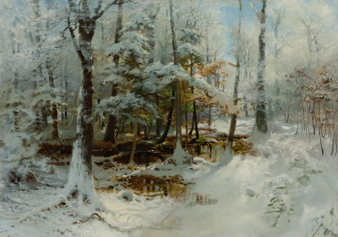 Quiet Winter Afternoon Wall Art by William Bliss Baker - High-Resolution Digital Print
