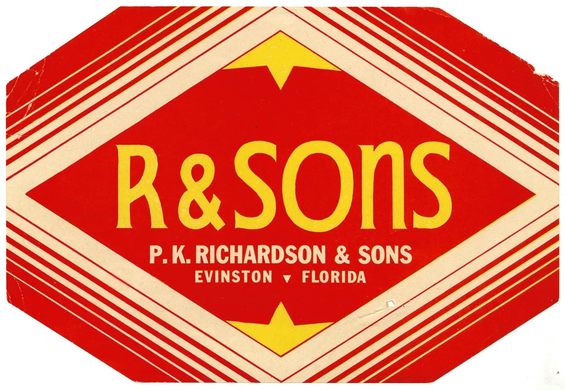 R And Sons Produce Label 2